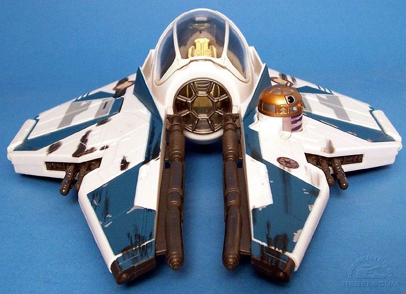Star Wars 30th Anniversary Saga Vehicle Obi-wan Episode Iii Blue Jedi Starfighter - Hasbro (Star Wars - 30th Anniversary Collection) action figure collectible [Barcode 653569301721] - Main Image 3