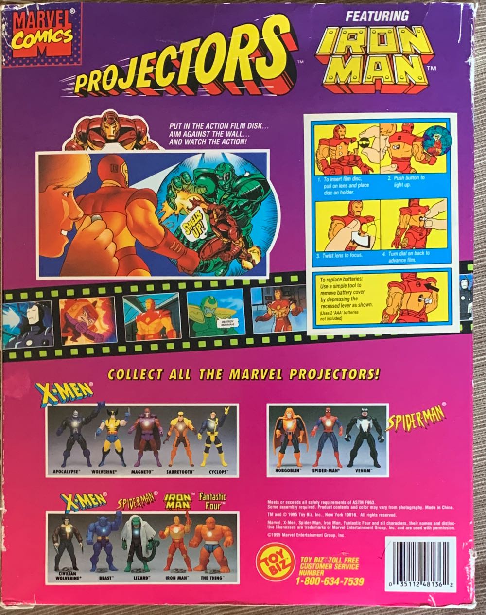 Projectors Ironman  action figure collectible [Barcode 035112481362] - Main Image 2