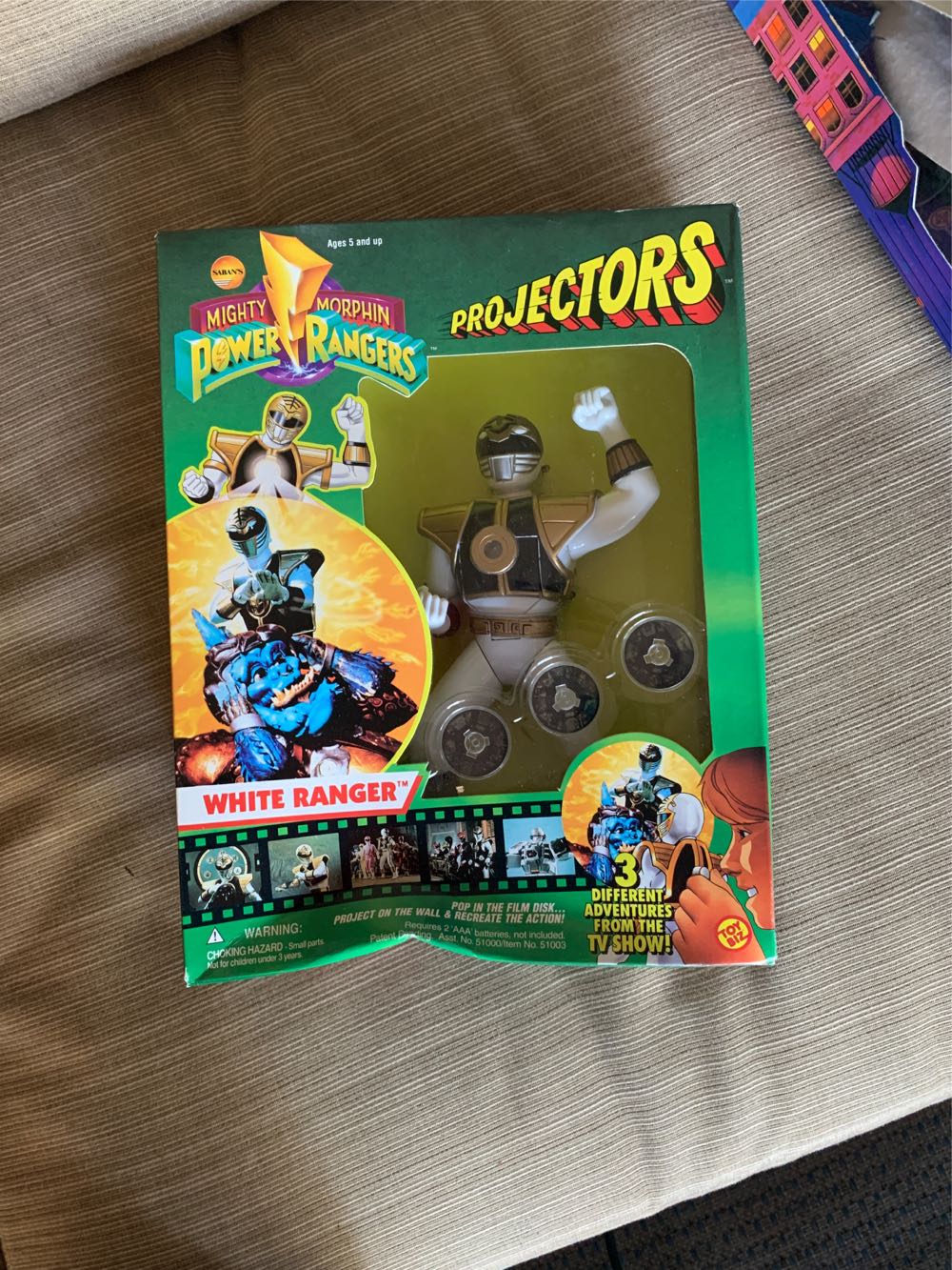 Power Rangers White Projectors  action figure collectible [Barcode 035112510031] - Main Image 1