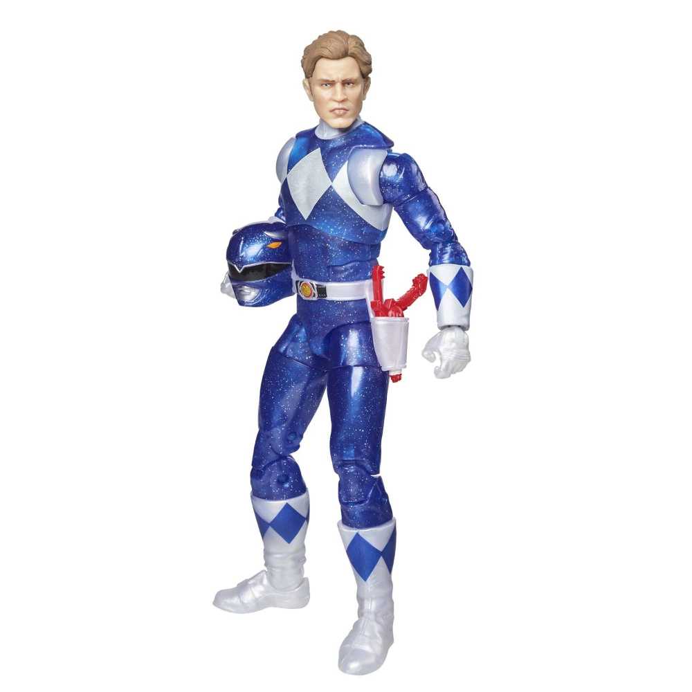 Mighty Morphin Metallic Armor Blue Ranger - Hasbro (Lightning Collection) action figure collectible [Barcode 5010993855179] - Main Image 3