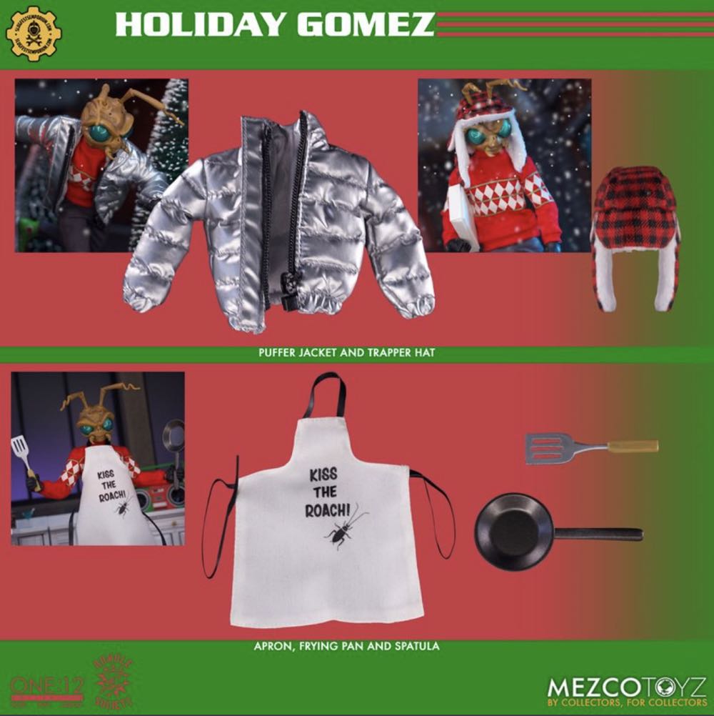 Holiday Gomez - Mezco Toyz (Rumble Society) action figure collectible [Barcode 696198120936] - Main Image 2