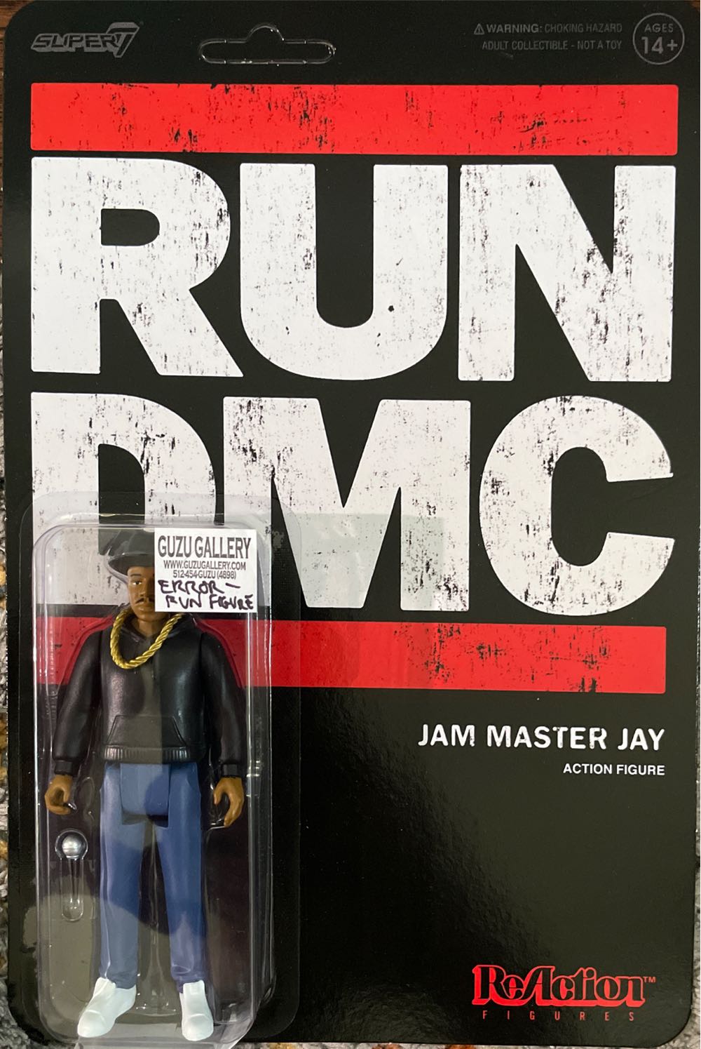 Super 7 RUN DMC Jason Mizell "Jam Master Jay” Reaction Action Figure - Super 7 / ReAction Figures action figure collectible [Barcode 840049809208] - Main Image 3