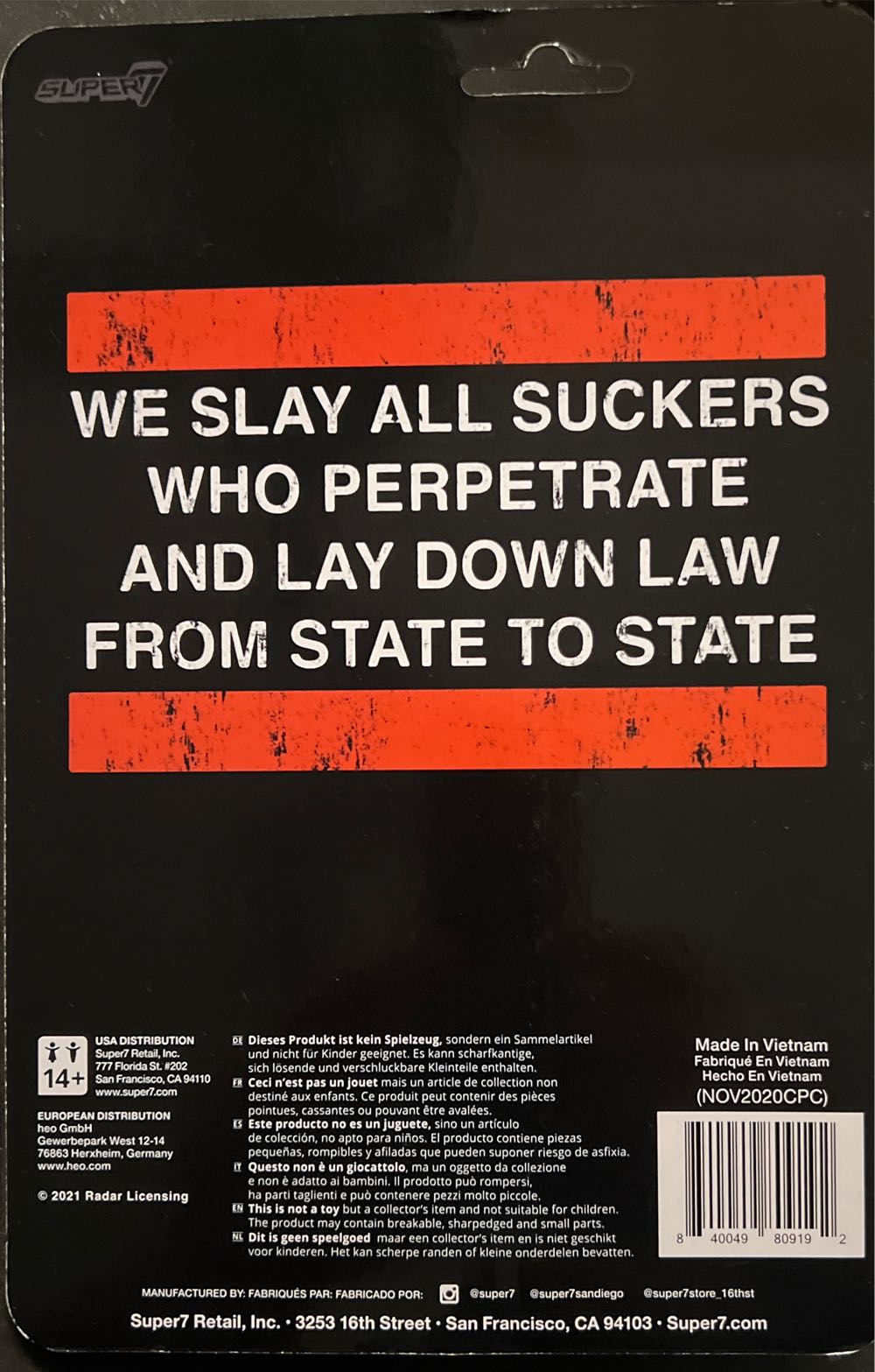 Reaction: RUN DMC Darryl ”DMC” Mcdaniels Action Figure - Super 7 / ReAction Figures action figure collectible [Barcode 840049809192] - Main Image 2