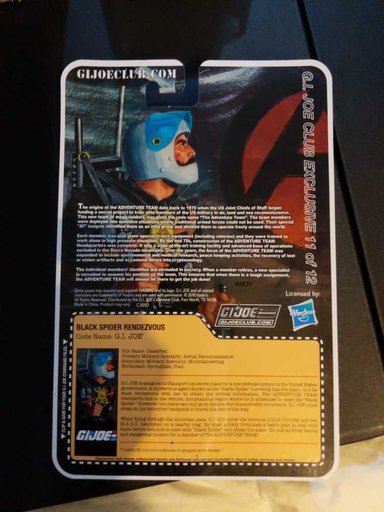 Black Spider Rendezvous  (G.I. Joe Collectors Club) action figure collectible - Main Image 2