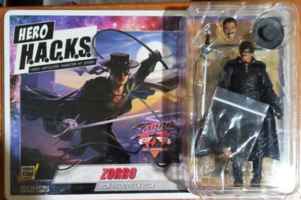 Zorro Don Diego De La Vega - Boss Fight (Hero H.A.C.K.S.) action figure collectible [Barcode 814800021468] - Main Image 2