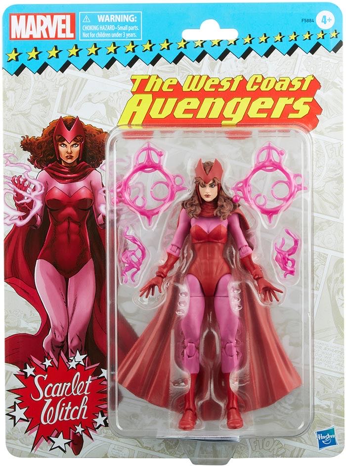 Marvel Legends Retro Avengers West Coast Scarlet Witch - Hasbro (Marvel Legends Retro) action figure collectible [Barcode 5010993986101] - Main Image 2