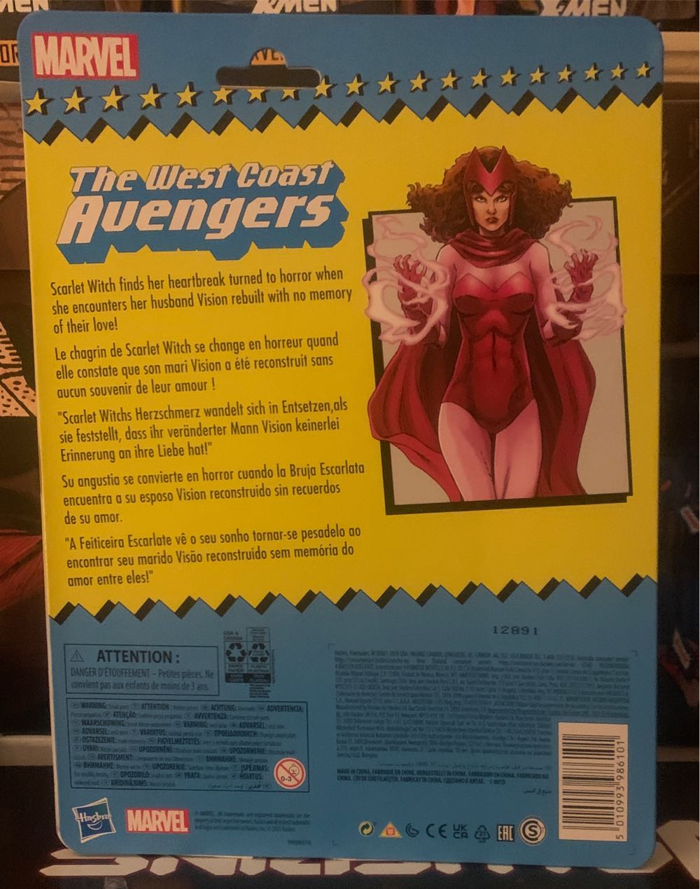 Marvel Legends Retro Avengers West Coast Scarlet Witch - Hasbro (Marvel Legends Retro) action figure collectible [Barcode 5010993986101] - Main Image 3