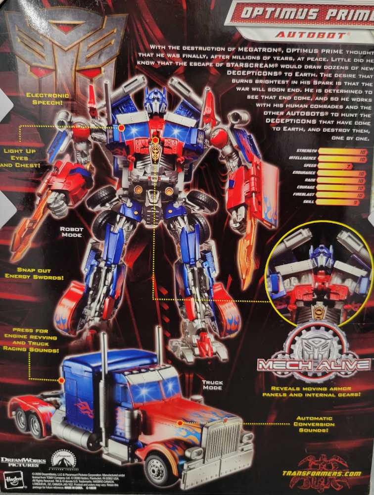Optimus Prime Leader 1st Boxed - Hasbro (Revenge Of The Fallen) action figure collectible - Main Image 3