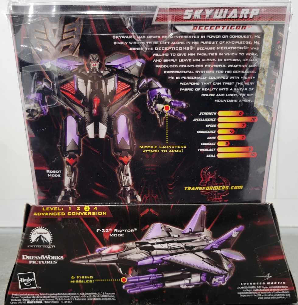 Skywarp 1st Boxed Wal-Mart Walmart  - Hasbro (Revenge Of The Fallen) action figure collectible - Main Image 3