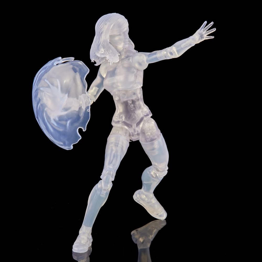 Invisible Woman (Transparent Variant) (2021) - Hasbro (Fantastic Four Marvel Legends Retro Wave) action figure collectible [Barcode 5010993918416] - Main Image 4