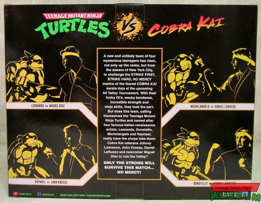 PLaymates Teenage Mutant Ninja Turtles: Raphael vs John Kreese - TMNT X COBRA KAI - Playmates (TMNT Crossover) action figure collectible [Barcode 043377812920] - Main Image 3