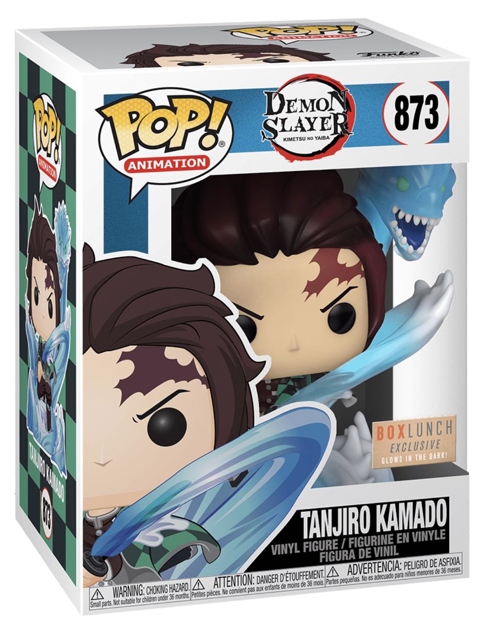 Tanjiro Kamado (Demon Slayer) 873 Box Lunch Exclusive/ Glows In The Dark  action figure collectible [Barcode 13399920] - Main Image 2