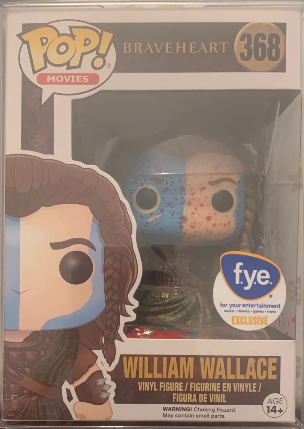 Funko William Wallace (Braveheart) 368 FYE Exclusive  action figure collectible [Barcode 889698125482] - Main Image 2