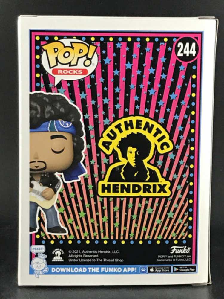 Jimi Hendrix: Funko Pop! Authentic Hendrix - Jimi Hendrix Maui Live #244 - Funko Pop! Rocks (Authentic Hendrix) action figure collectible [Barcode 889698576116] - Main Image 4