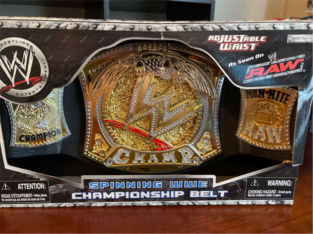 World Heavyweight Belt Wwe World Championship Belt Jakks  action figure collectible [Barcode 039897909400] - Main Image 2