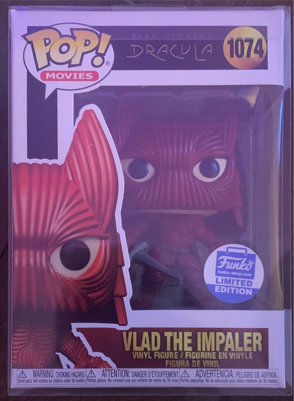 Vlad The Impaler (Dracula) 1074 Funko-Shop.con Limited Edition  action figure collectible [Barcode 889698545365] - Main Image 2