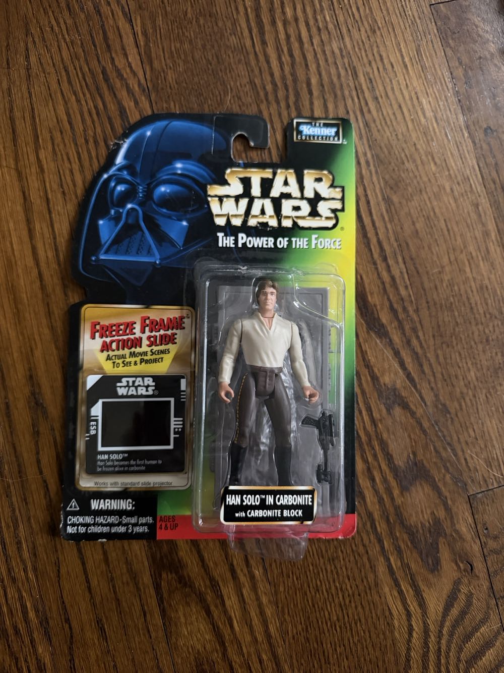 Han Solo In Carbonate w/ Carbonite Block - Hasbro (Freeze Frame Action Slide) action figure collectible [Barcode 076281698175] - Main Image 3
