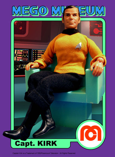 Mego Star Trek - Captain Kirk (new head Sculpt) - Mego (Star Trek) action figure collectible [Barcode 850002478945] - Main Image 3
