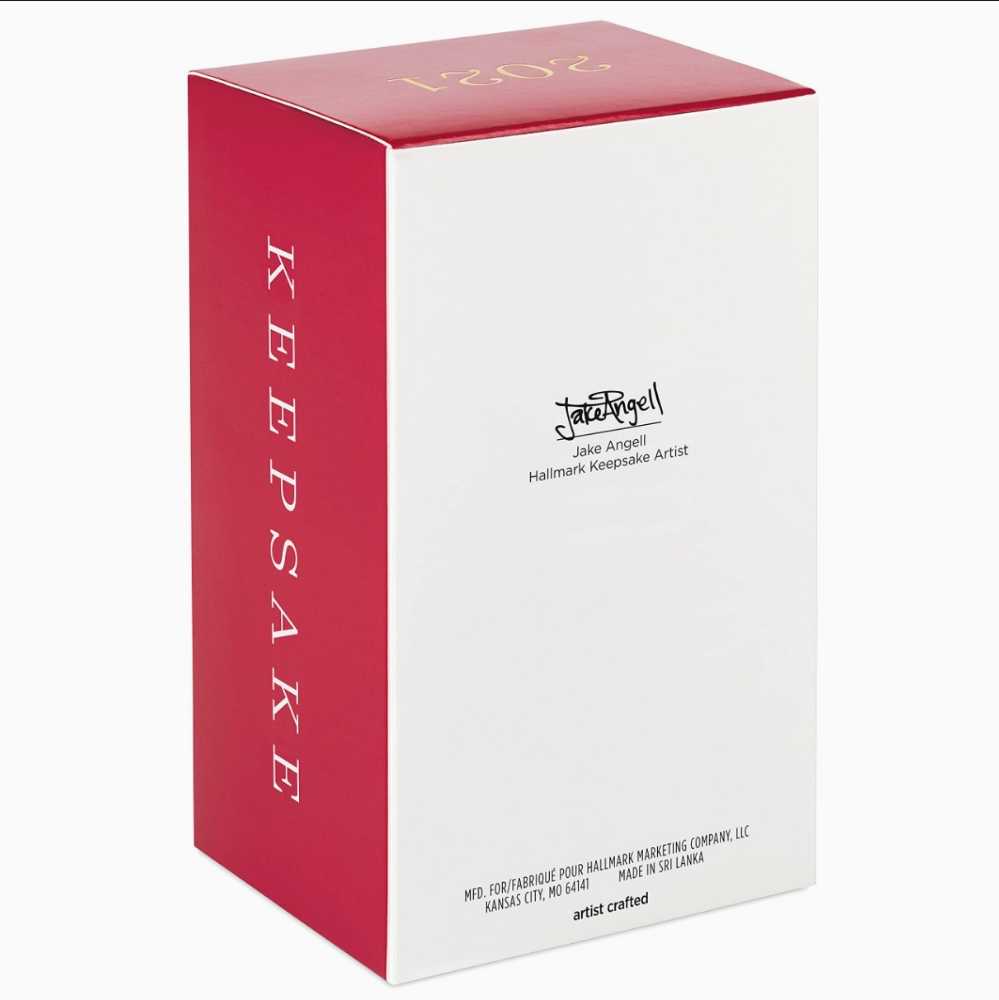 Hallmark Keepsake Christmas Ornament Star Wars: Grogu On Stormtrooper Helmet  2021 MANDO - Hallmark Keepsake Ornaments (Star Wars The Mandalorian) action figure collectible [Barcode 763795710508] - Main Image 2