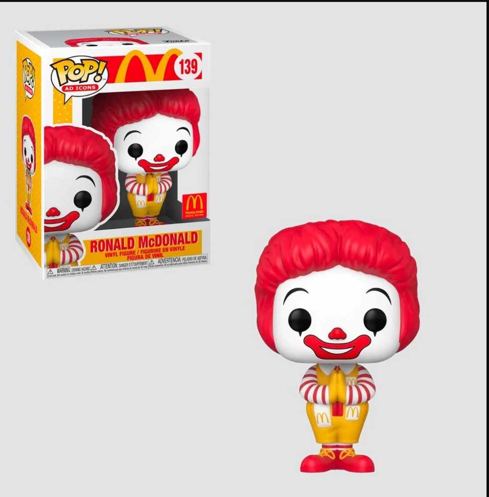 Funko Pop! Icons: McDonald’s - Ronald McDonald Thailand Exclusive Collector’s Edition - Funko (Mcdonalds) action figure collectible - Main Image 4
