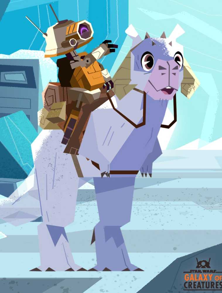 Galaxy Of Creatures Plush Tauntaun Star Wars  ESB - Hasbro (Star Wars Galaxy of Creatures) action figure collectible [Barcode 194735071180] - Main Image 4