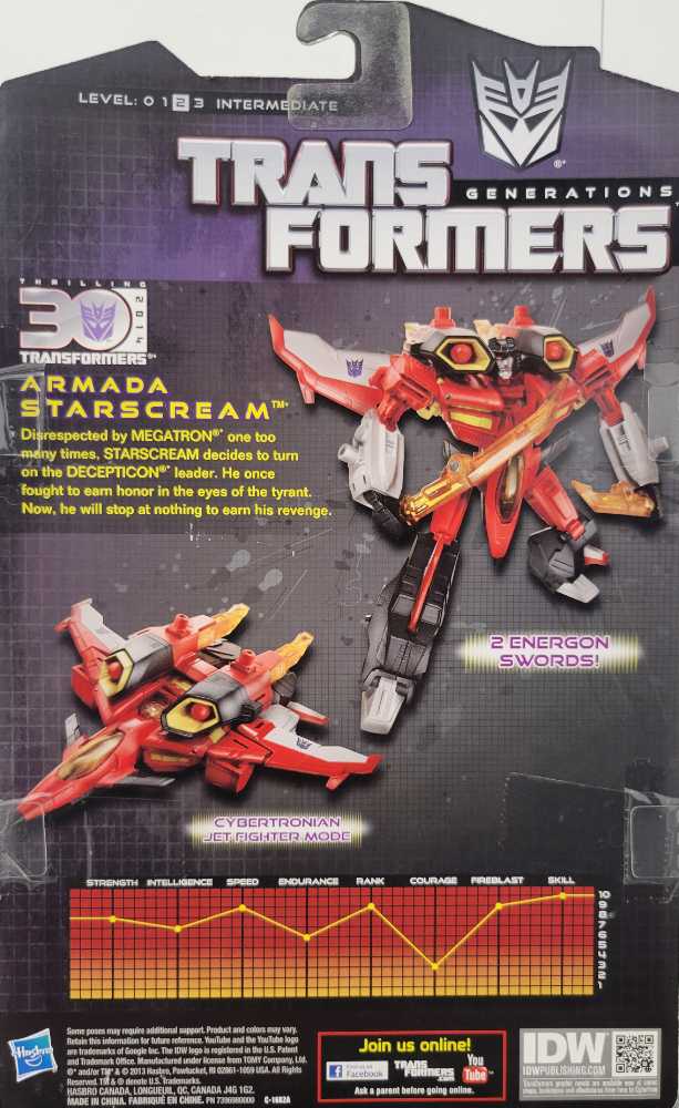 Starscream Armada Carded - Hasbro (Generations) action figure collectible - Main Image 3