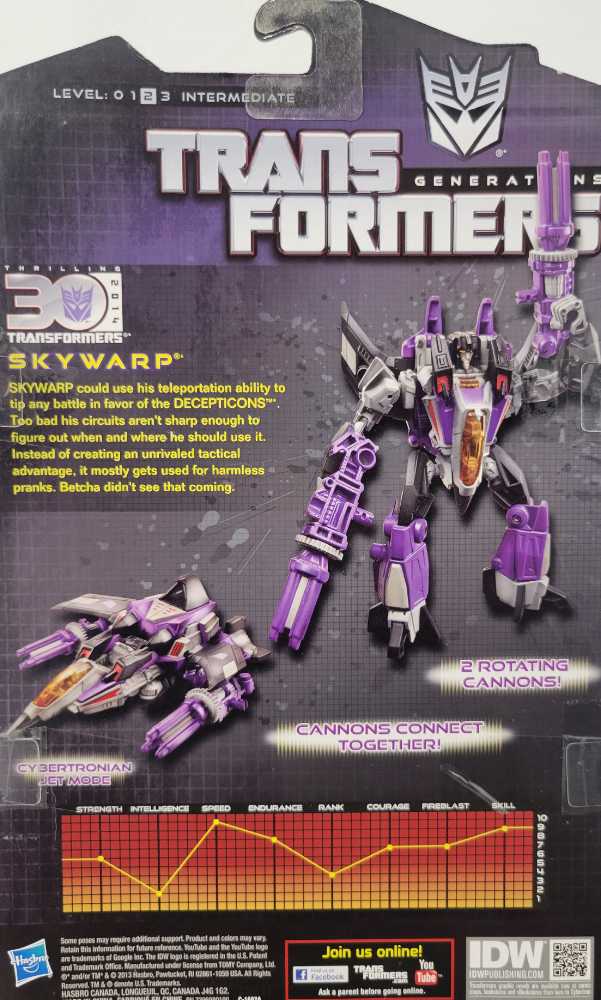 Transformers War/Fall Of Cybertron Skywarp - Hasbro (Generations War For Cybertron) action figure collectible - Main Image 3