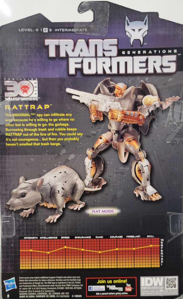 Rattrap - Hasbro (Generations) action figure collectible - Main Image 3