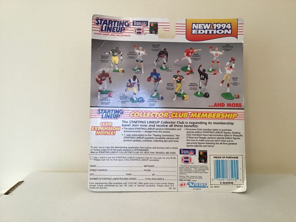 Drew Bledsoe - Kenner action figure collectible - Main Image 2