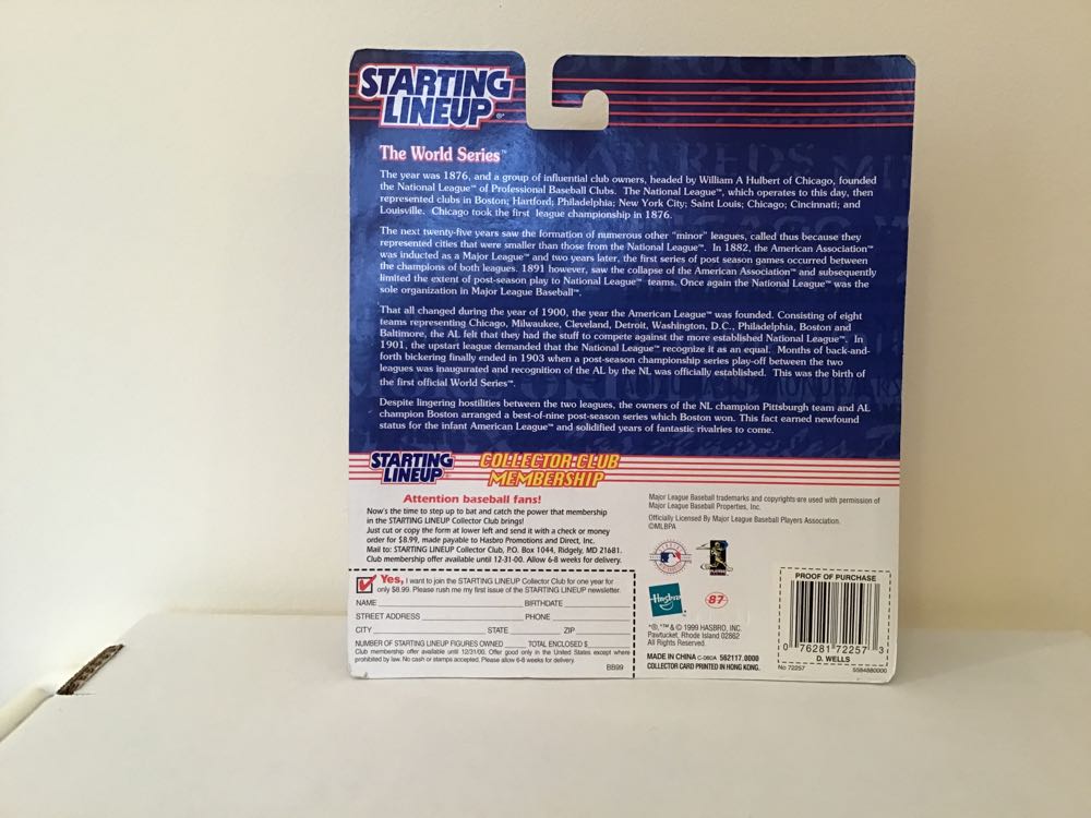 David Wells - Kenner action figure collectible - Main Image 2