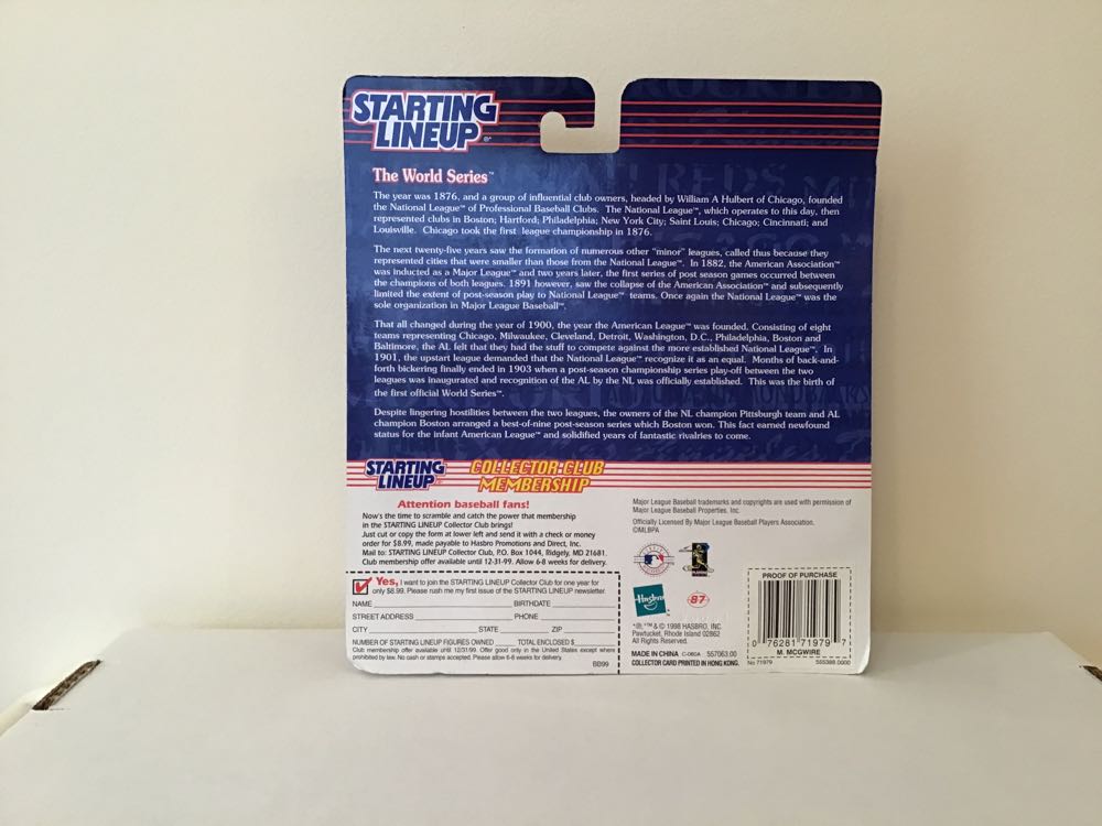 Mark McGwire - Kenner action figure collectible - Main Image 2