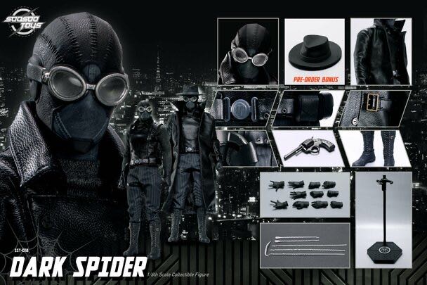 SooSoo Toys SST018 Dark Spider Into The Spider-Verse Spider-Man Noir - Soosoo Toys (Spider-Man Noir) action figure collectible - Main Image 2