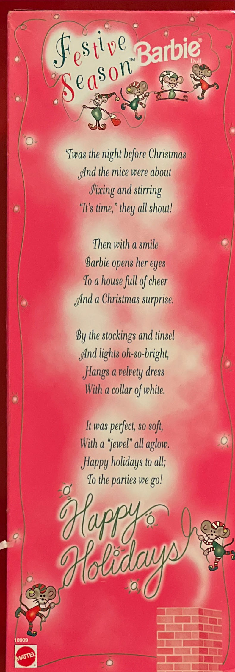 Festive Season Barbie Doll Special Edition  action figure collectible [Barcode 074299189098] - Main Image 3