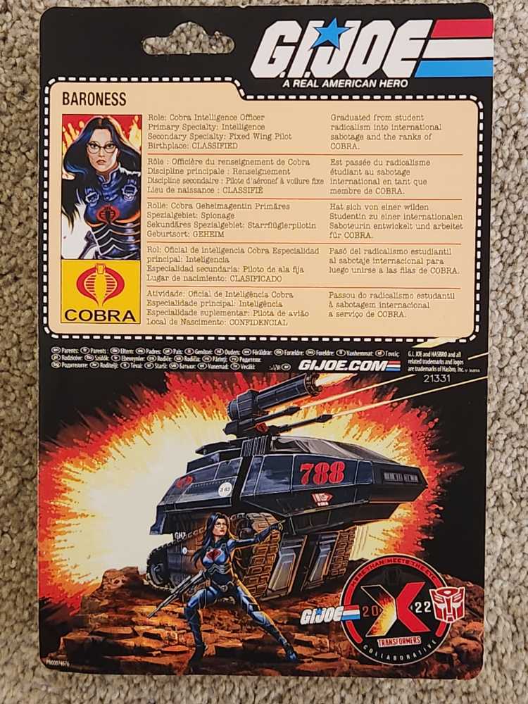 Baroness GI Joe PCS - Hasbro (G. I. JOE) action figure collectible [Barcode 701575417773] - Main Image 2