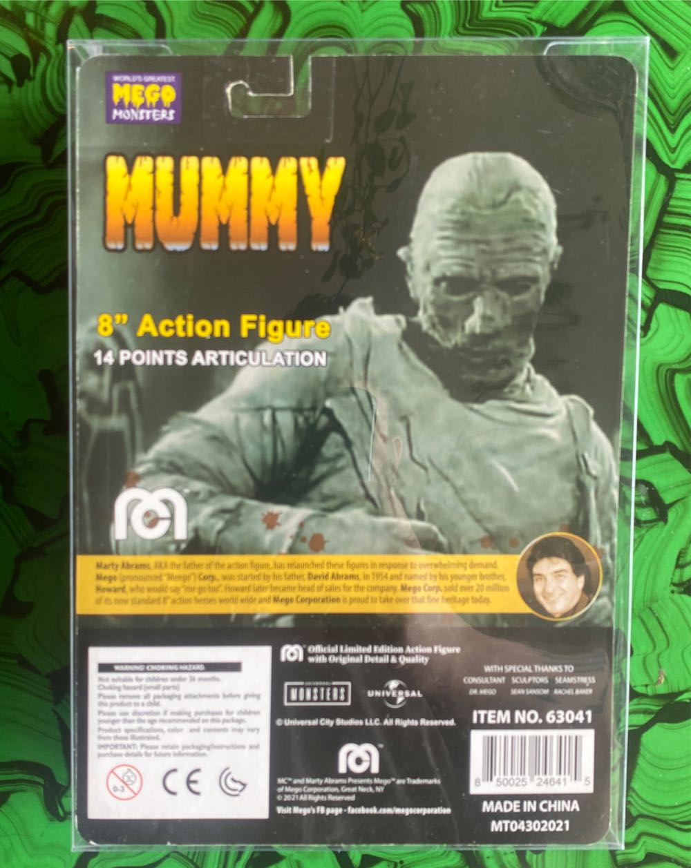 Mego: Mummy - MEGO Corp. (The Mummy (1932)) action figure collectible [Barcode 850025246415] - Main Image 2
