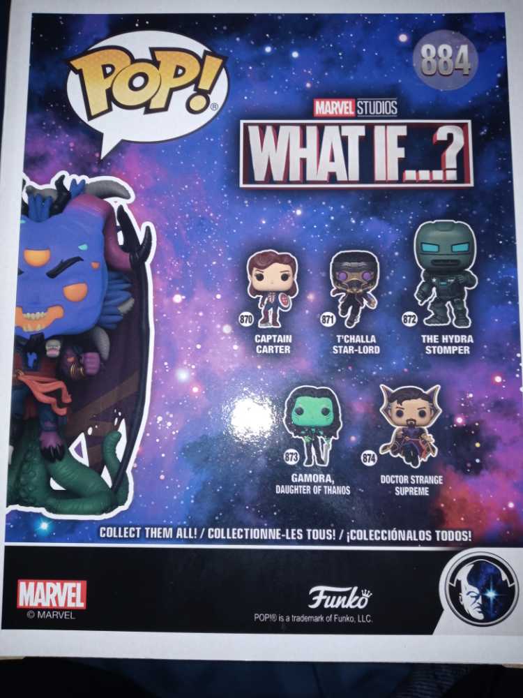 Doctor Strange Funko Pop Marvels What If...?: Doctor Strange Supreme Unleashed # 884 - Funko (Marvels What If...?) (Marvels What If...?) action figure collectible [Barcode 889698555296] - Main Image 2