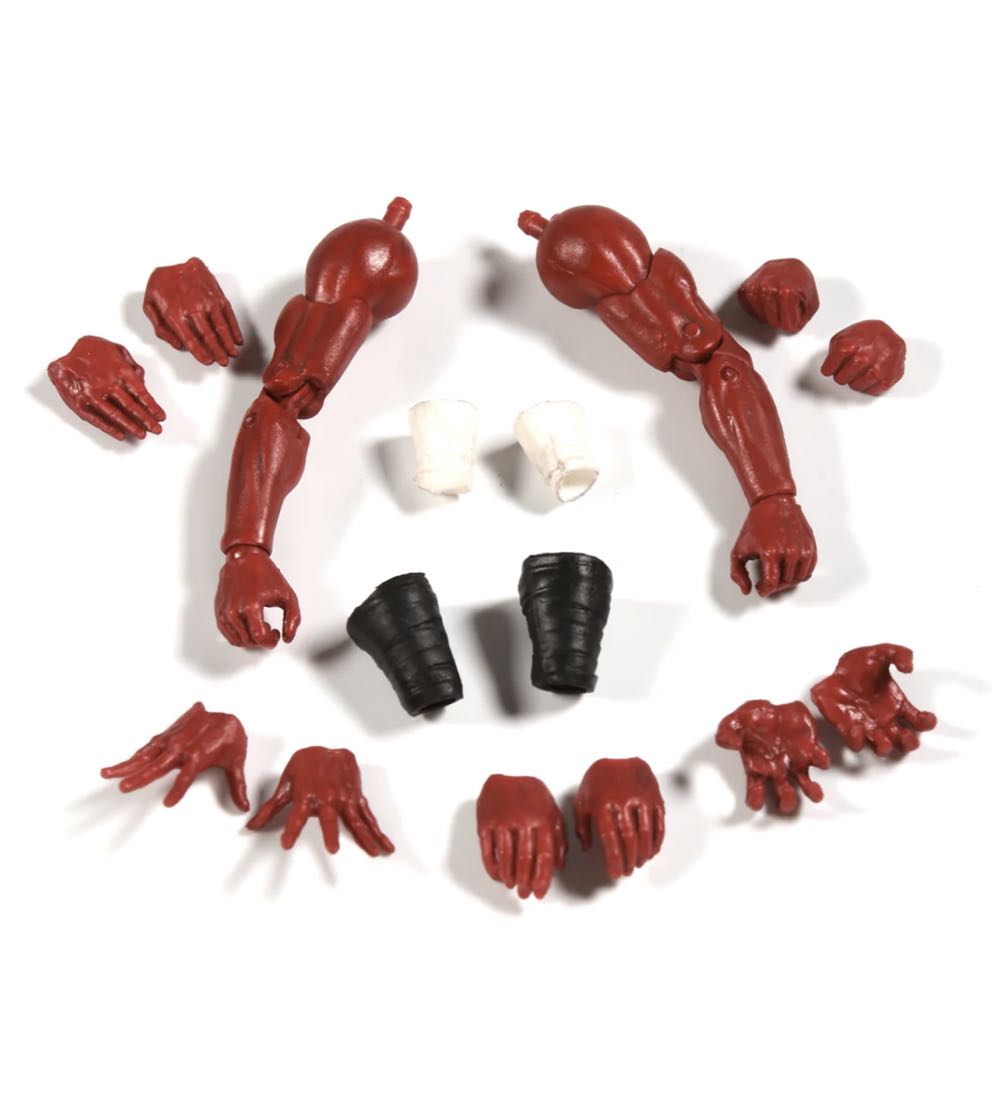 Articulated Icons Arms Hands Wraps Pack Red - The Fwoosh (Articulated Icons The Fuedal Series) action figure collectible [Barcode 494385218172] - Main Image 2