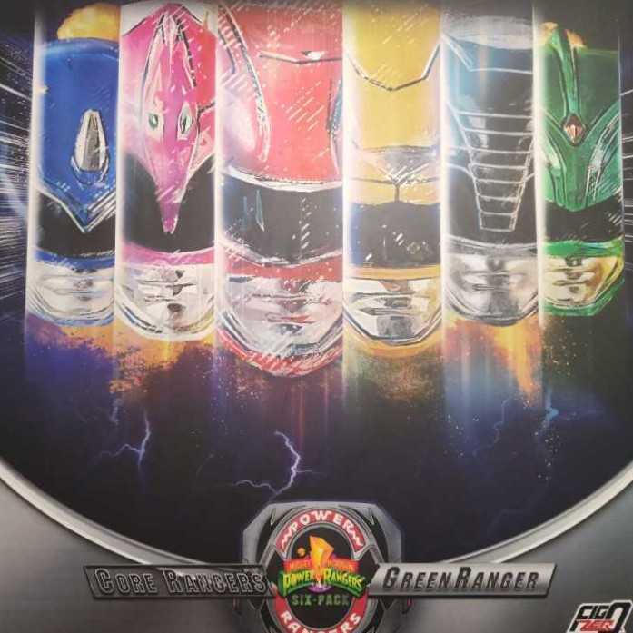 Power Rangers 6-Pack (Red, Yellow, Blue, Pink, Black & Green) - Threezero (Mighty Morphin Power Rangers) action figure collectible [Barcode 4897056204843] - Main Image 2