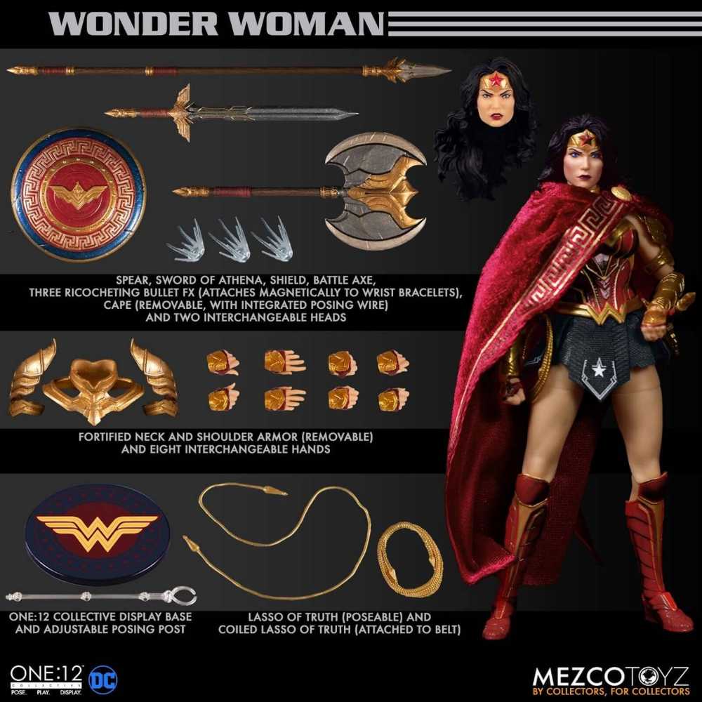 Wonder Woman - DC - Mezco One:12 Collective - Mezco Toyz (DC) action figure collectible [Barcode 696198774214] - Main Image 2
