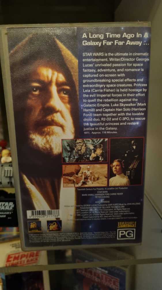VHS - Star Wars Motion Picture - Lucas Film Ltd (VHS Digitally Mastered) action figure collectible [Barcode 6675439311788] - Main Image 2