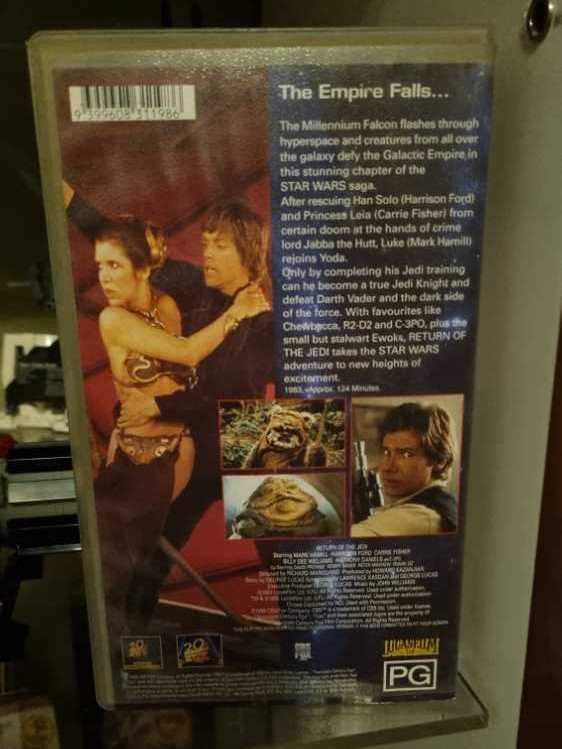Return Of The Jedi - Lucas Film Ltd (VHS) action figure collectible [Barcode 9399608311986] - Main Image 2