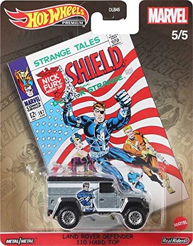 Hot Wheels Marvel 5/5 Land Rover Defender  action figure collectible [Barcode 887961816020] - Main Image 1