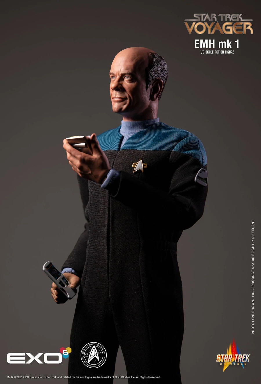 ST:VOY - 12”: THE DOCTOR 1:6 Scale Collectible Figure - EXO-6 (Star Trek Universe) action figure collectible [Barcode 860006181031] - Main Image 2