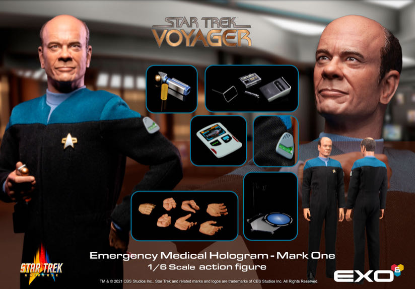 ST:VOY - 12”: THE DOCTOR 1:6 Scale Collectible Figure - EXO-6 (Star Trek Universe) action figure collectible [Barcode 860006181031] - Main Image 4