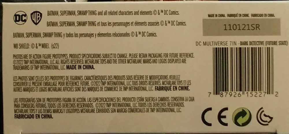 Batman - DC - BATMAN (Dark Detective) action figure collectible [Barcode 787926152272] - Main Image 4