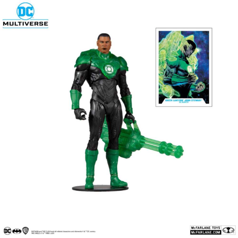 Green lantern (John Stewart)   - McFarlane Toys (DC Multiverse: Rebirth) action figure collectible - Main Image 2
