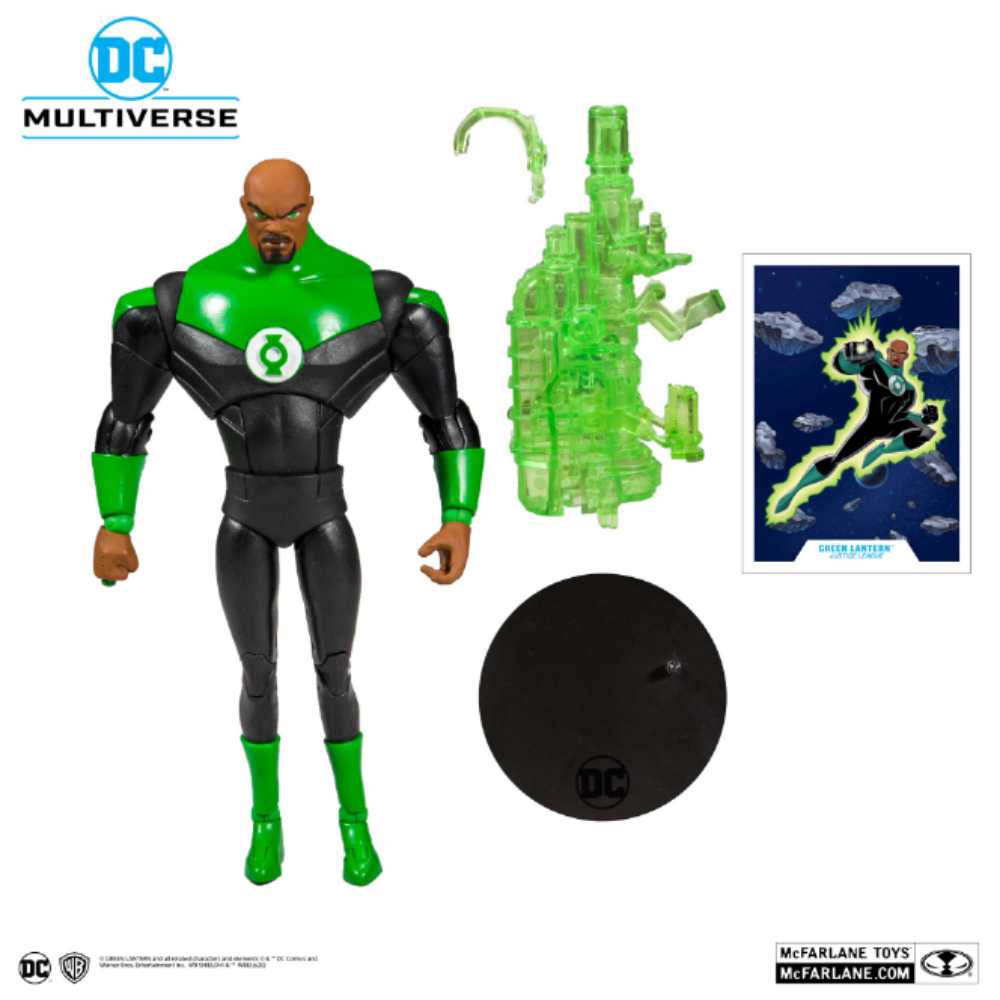 Green lantern (John Stewart) - McFarlane Toys (DC Multiverse: Justice League Unlimited) action figure collectible - Main Image 2