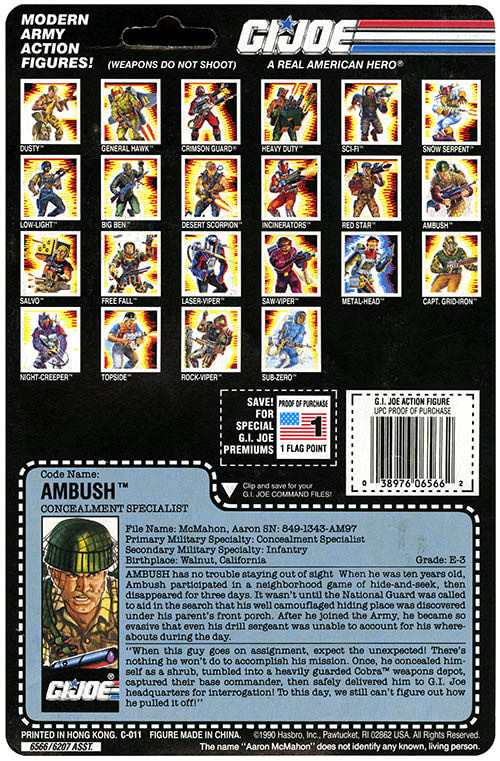 Ambush (Concealment Specialist) - Hasbro (G.I. Joe - A Real American Hero) action figure collectible - Main Image 2