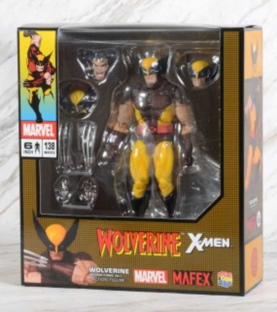 Mafex No. 138 Wolverine (Brown Comic Ver.) Reissue - Medicom Mafex (X-Men) action figure collectible [Barcode 4530956471389] - Main Image 2