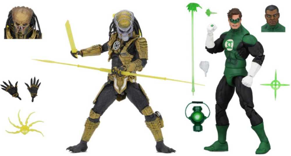 Green Lantern (Hal Jordan) and Predator (Sinestro Corps) Two Pack - Neca (Green Lantern, Predator) action figure collectible - Main Image 2